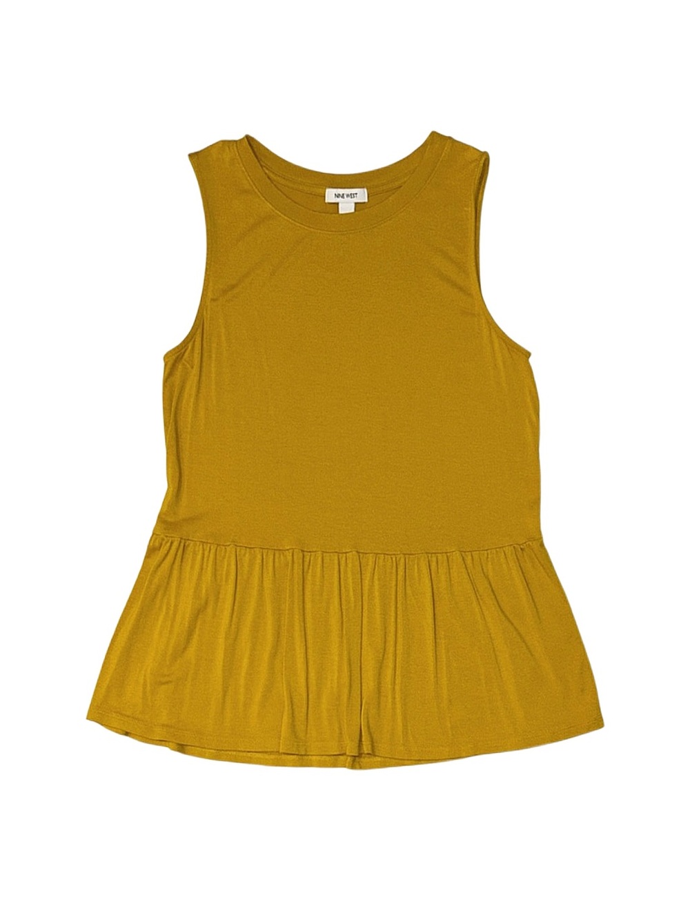 NINE WEST Women's Yellow Tank Top Medium